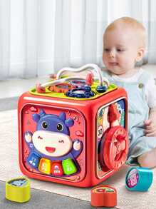 1 Stück Baby Sensorische Formensortierblöcke Spielzeug - Aktivitätswürfel - Montessori Bildung Feinmotorisches Spielzeug für Säuglinge und Kleinkinder 6 12 18 Monate 1 2 3 Jahre alten Jungen und Mädchen, Geschenke für Schule, Studenten, Schreibwaren, Schulbedarf