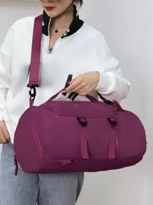 大容量旅行包,多功能便攜式背包,運動包帶有干濕分離功能,適用於學校,背包旅行包,附有鞋隔層 - 紫羅蘭色 - 查看 5