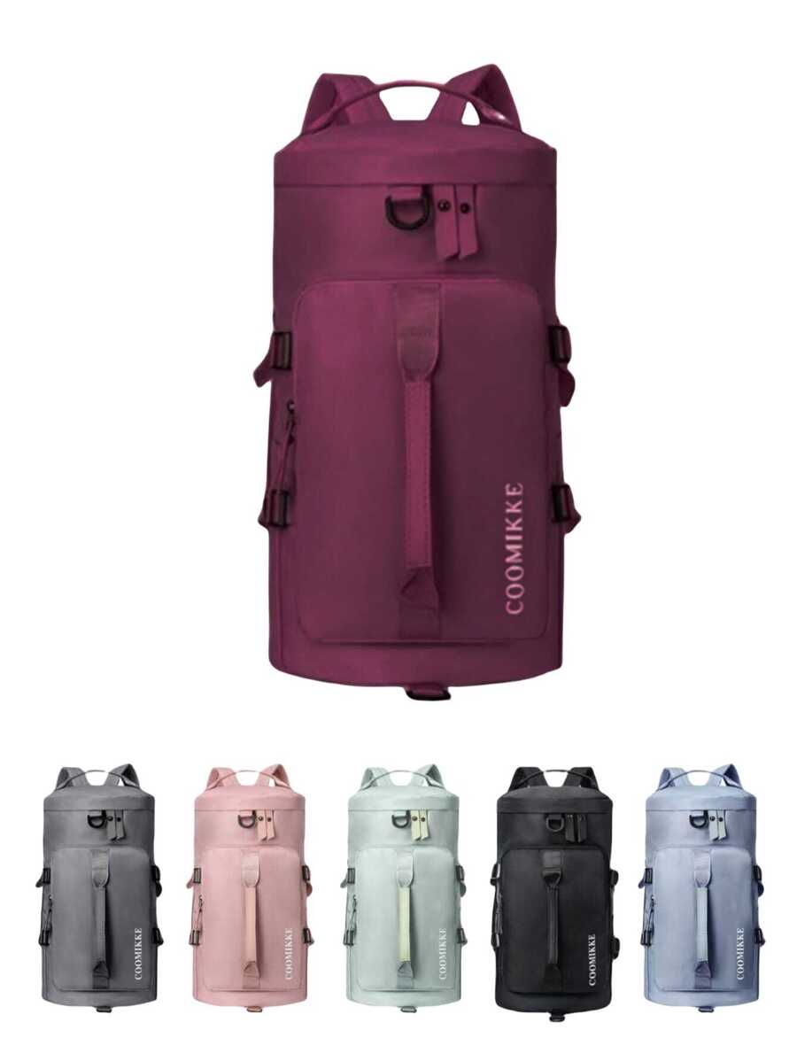 大容量旅行包,多功能便攜式背包,運動包帶有干濕分離功能,適用於學校,背包旅行包,附有鞋隔層 - 紫羅蘭色 - 查看 1