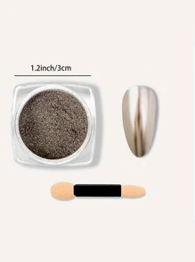 1 盒美甲闪粉 - 銀色 - 查看 8