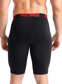 NELEUS Men's 3 Pack Running Compression Shorts With Pockets - black,grey,white#3 - View 3