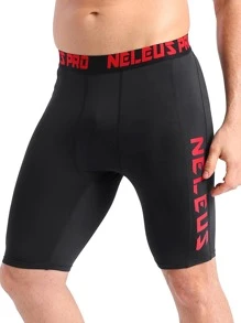 NELEUS Men's 3 Pack Running Compression Shorts With Pockets - black,grey,white#3 - View 2