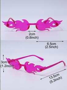 Kính thời trang thiết kế lửa - Màu Hồng Tươi - Xem 6