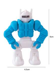 8pcs/set Cartoon Robot Shaped Erasers, Creative Removable Pencil Erasers For Students - Multicolor - View 3