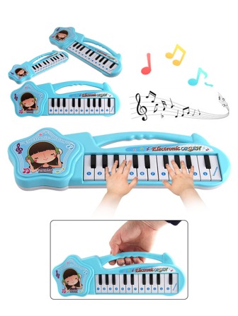 Children's Interactive Playhouse Toy Mini Piano, Blue