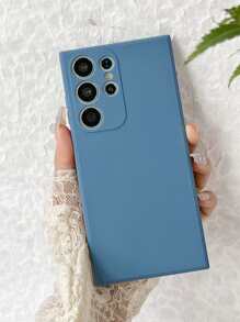 1 ốp lưng điện thoại TPU màu trơn chống rơi vỡ, có phần bảo vệ camera nhô cao, tương thích với iPhone, , , 11/12/13/14/15 ProMax, S22/23/24+, UA04/A05/A14/A15/A24/A25/A34/A54S, , OPPO, VIVO, Redmi Note13 Pro/13c/A3. Chống nước, chống sốc, chống trầy xước, phiên bản quốc tế, không phải phiên bản nội địa. - Màu xanh bụi bặm - Xem 6