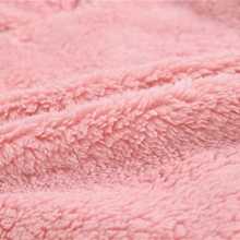 1pc Young Girls' Cute Sporty Casual Plush Pink Coat For Spring, Autumn, Winter - Pink - View 7