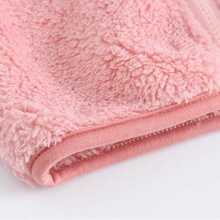1pc Young Girls' Cute Sporty Casual Plush Pink Coat For Spring, Autumn, Winter - Pink - View 6