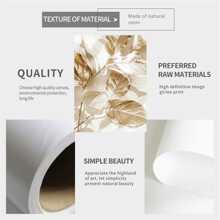3pcs Sang trọng Vàng Lá cây & Trắng Thiết kế hoa Treo tranh Bộ , Phong cách tối giản tranh sơn dầu In hoa , Hoàn hảo Đối với Phòng khách , Phòng ngủ & Nhà  Đồ trang trí , Đóng khung - Lá và hoa vàng (không khung) - Xem 8