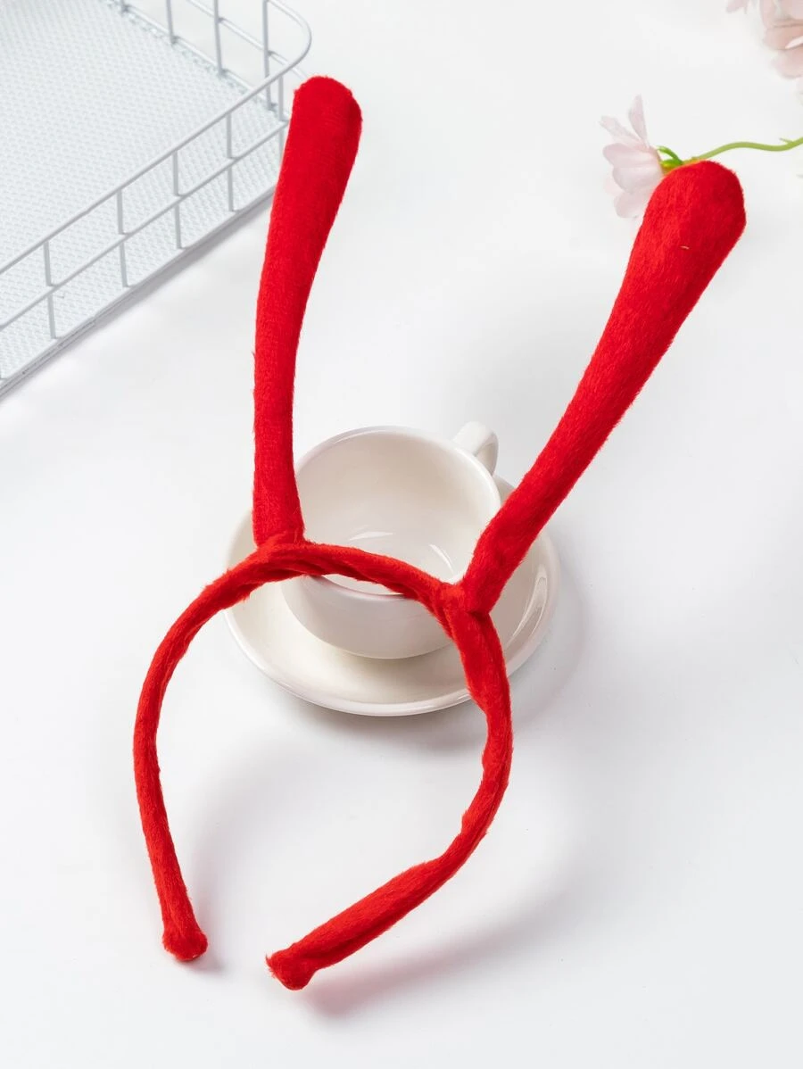 1pc Elegant Ant Headband, Suitable For Halloween Party - Red - View 1