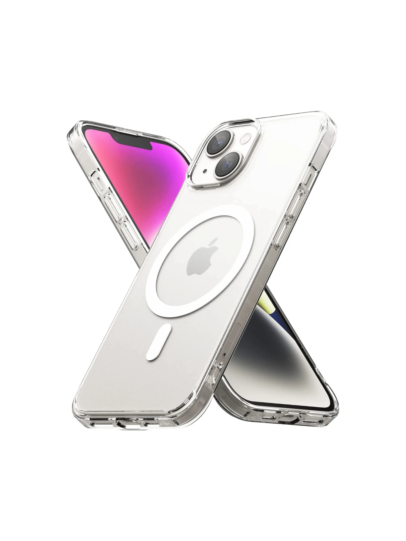 Funda transparente rígida con Aro Magnético para Celulares iPhone - iPhone 14 - Ver 1
