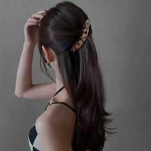 2pcs Minimalist Banana Hair Clips, Large Size Casual Leopard Print - Multicolor - View 4