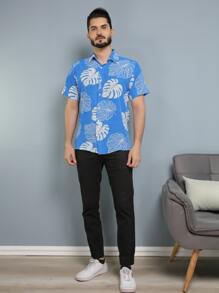 Men Shirts - 寶藍色 - 查看 2