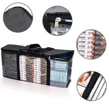 ALAVISXF XX Cd Storage Bag (2 Packs S) - Transparent Pvc Media Storage - Waterproof Cd Case - Compact & Portable Games Bag For Storing Cds, Albums, Videos, Book S For Business, Travel, School, College, Office - Black - View 3