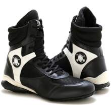 Men Fitness & Cross Trainer Shoes - Blanco y Negro - Ver 6