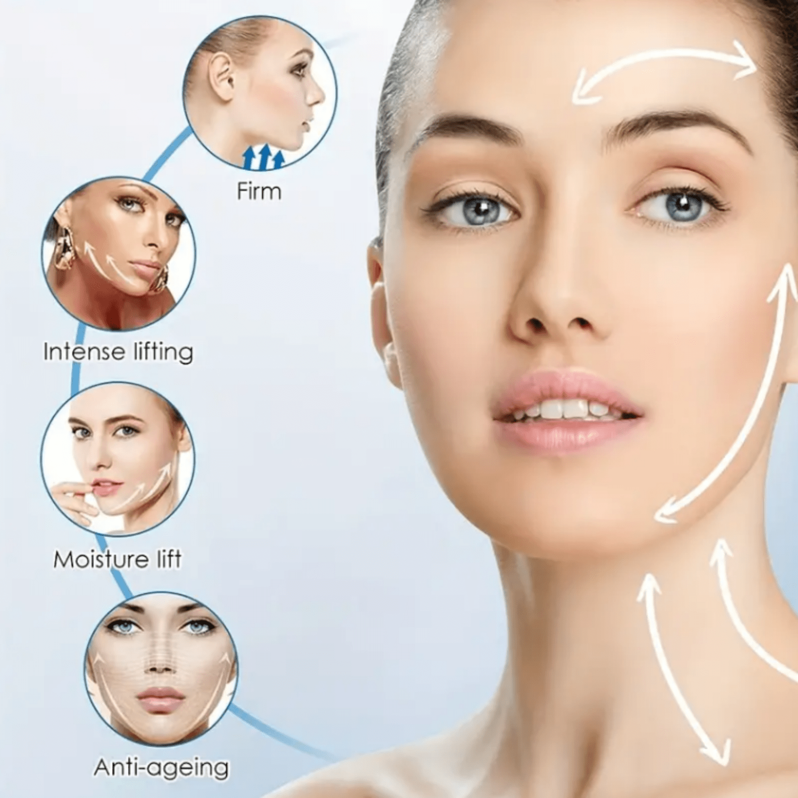 Waterproof Face Lift Tape Instantly Lift Saggy Skin and Tighten Jowls