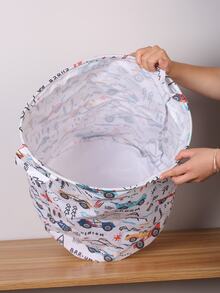 1 pieza dibujos animados lindo diseño Cesto para la ropa Cesta para ropa almacenamiento - Multicolor - Ver 2