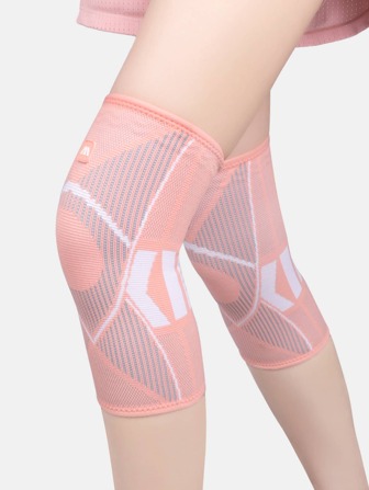 1 pieza Soporte de rodilla elástico y delgado de punto, accesorio para el gimnasio, rodilleras deportivas, rodilleras para el gimnasio