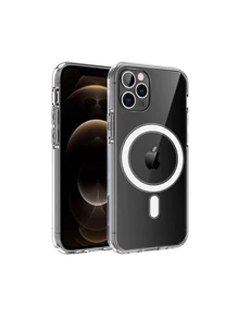 Transparent Rigid Case With Magnetic Ring For IPhone Cell Phones - iPhone 11 Pro - View 1