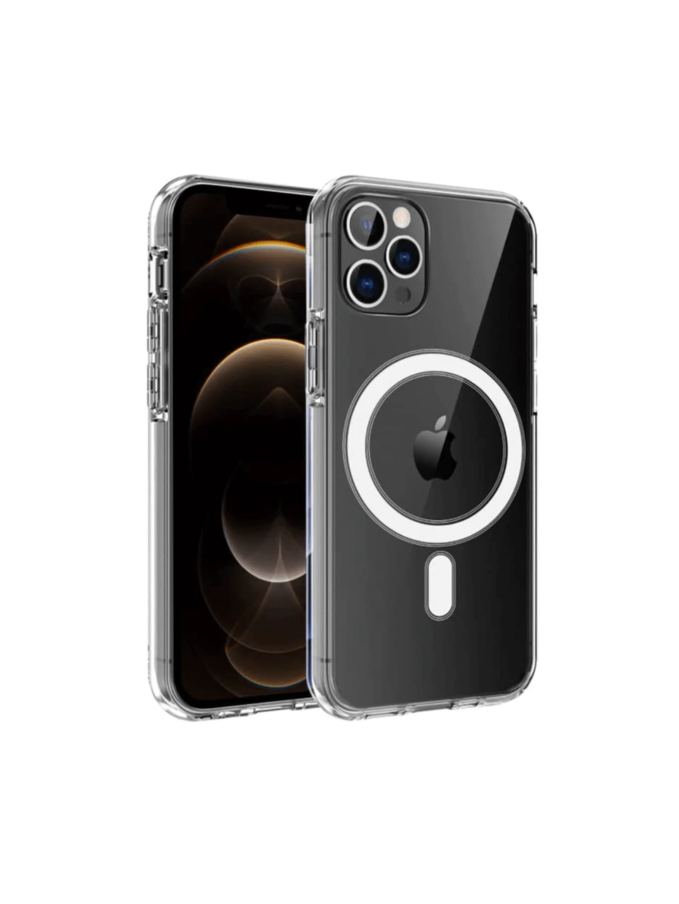 Transparent Rigid Case With Magnetic Ring For IPhone Cell Phones - iPhone 11 Pro - View 1