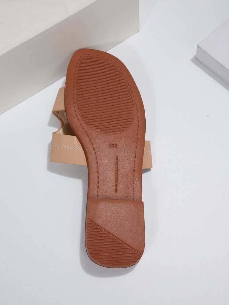 Women Cut Out Slide Sandals, Fashion Summer Flat Sandals