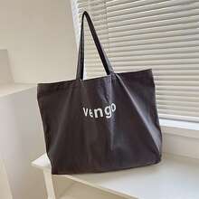 Tote Bag Men Casual Students Men's Big Handbag Fashion For Man Large Capacity Fit For Short Distance Travel Shoulder Bags Back To School Holiday Essentials

College Essentials Portable - Black - View 3