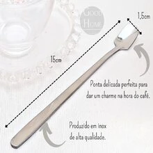 Jogo 4 colheres de inox