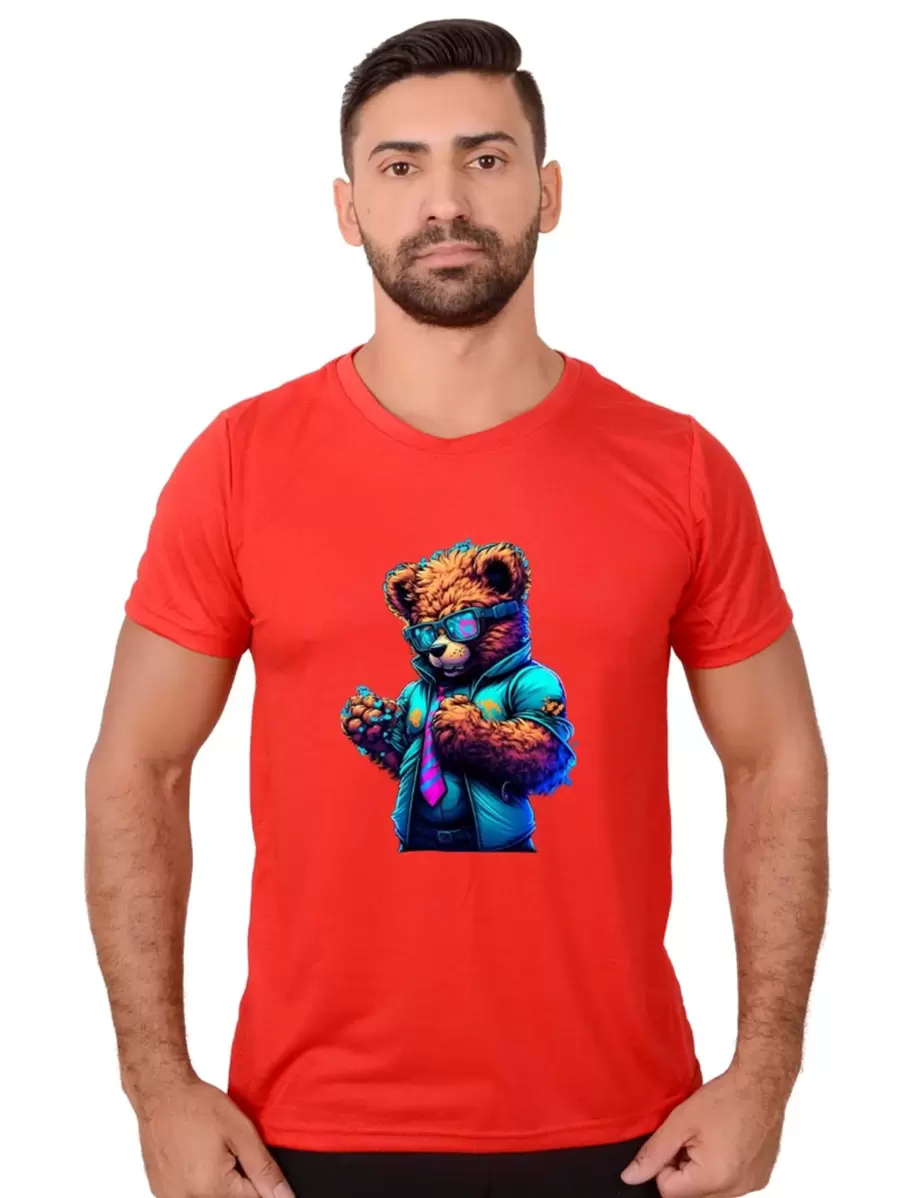 Men T-Shirts - 紅色 - 查看 1