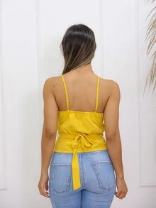 Women Tank Tops & Camis - 黃色 - 查看 4