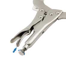 具旋轉墊的鎖緊型調節式焊接C型夾，9-14英寸重型滑動臂鎖定鉗 - 銀色 - 查看 2