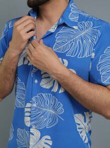 Men Shirts - 寶藍色 - 查看 6