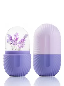 1 Khay Đá Massage Mặt Dụng cụ làm sạch Massage Mặt có thể tái sử dụng Chăm sóc da làm đẹp Bọng mắt, Đau nửa đầu, Giảm đau và Chấn thương nhẹ, Sản phẩm chăm sóc da - Màu tím - Xem 1