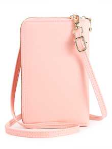 Cartera Para Mujer Con Monedero y Bolsillos Amplia Casual Con Correa Ideal Para Todo Tipo de Eventos - Rojo - Ver 4