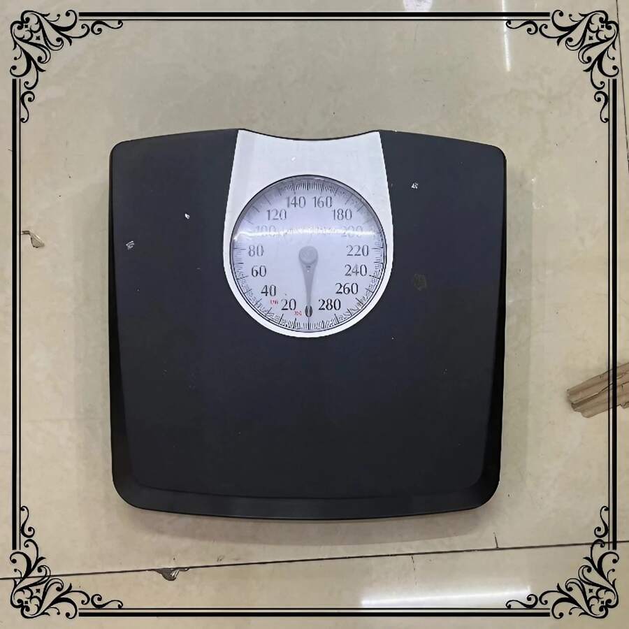 BASCULA ANALOGA DE BAÑO MEDIDA EN LIBRAS - Negro - Ver 1