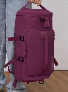 大容量旅行包,多功能便攜式背包,運動包帶有干濕分離功能,適用於學校,背包旅行包,附有鞋隔層 - 紫羅蘭色 - 查看 3