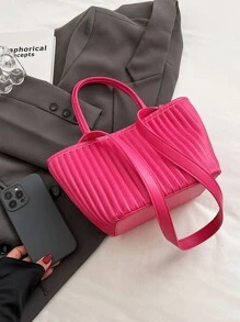 Fashionable And Minimalist Shoulder Bag Suitable For Shopping, Dating, And Commuting - Pink - View 5