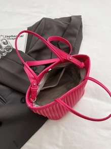 Fashionable And Minimalist Shoulder Bag Suitable For Shopping, Dating, And Commuting - Pink - View 6