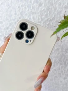 1pc Anti-Drop Solid Color TPU Phone Case With Raised Camera Lens Protection - Compatible With Apple 11/12/13/14/15 Pro Max, S22/23/24+, OPPO, VIVO, Redmi Note 13 Pro/13C, HONOR 70/90/X7/X8/X9/X6AB, NOVA 3/4/5/6/7/8/9/10/11 SE And Other Compatible Models Waterproof Shockproof Scratch Resistant