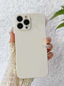 1pc Anti-Drop Solid Color TPU Phone Case With Raised Camera Lens Protection - Compatible With Apple 11/12/13/14/15 Pro Max, S22/23/24+, OPPO, VIVO, Redmi Note 13 Pro/13C, HONOR 70/90/X7/X8/X9/X6AB, NOVA 3/4/5/6/7/8/9/10/11 SE And Other Compatible Models Waterproof Shockproof Scratch Resistant