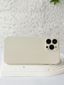 1pc Anti-Drop Solid Color TPU Phone Case With Raised Camera Lens Protection - Compatible With Apple 11/12/13/14/15 Pro Max, S22/23/24+, OPPO, VIVO, Redmi Note 13 Pro/13C, HONOR 70/90/X7/X8/X9/X6AB, NOVA 3/4/5/6/7/8/9/10/11 SE And Other Compatible Models Waterproof Shockproof Scratch Resistant