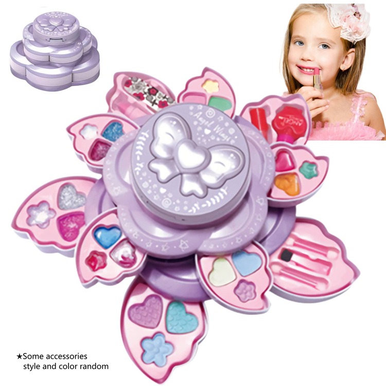 28個の子供用メイクボックス羽のデザインの子供用メイクおもちゃ