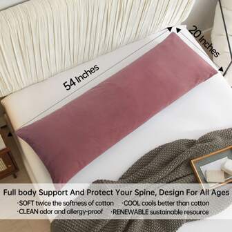 BedTreat Large Body Pillow Insert, Full Body Pillow for Adults,20X54 Long Pillow for Side Sleeper.Soft&Fluffy Breathable Body Pillow