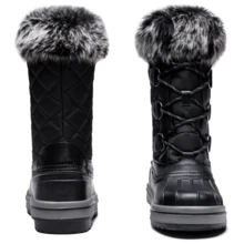 Women's 974A Snow Boots Fashion Waterproof Comfortable Mid Calf Boots - màu đen - Xem 6