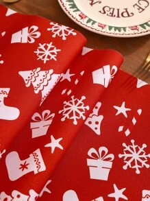 Kerstmis Tafellopers - Wit - Bekijken 4