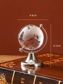 1pc Transparent Crystal Globe For Home Decoration, Photography Prop - Clear - View 6