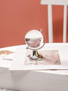 1pc Transparent Crystal Globe For Home Decoration, Photography Prop - Clear - View 5