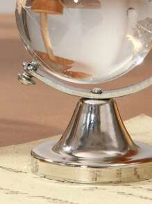 1pc Transparent Crystal Globe For Home Decoration, Photography Prop - Clear - View 7