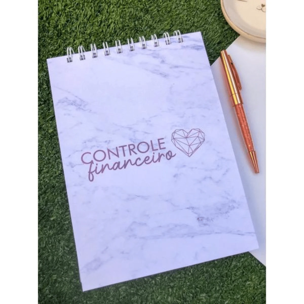Caderno Financeiro Empresarial 80 folhas - 15,5x21,5cm - Visão 1