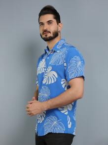 Men Shirts - 寶藍色 - 查看 3