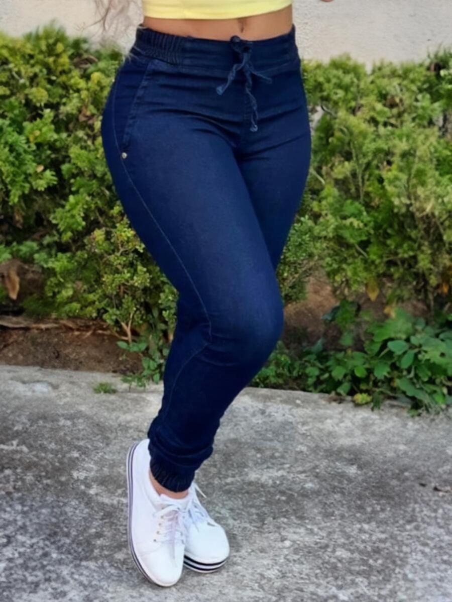 Everest Model Women Jeans - 藏蓝色 - 查看 1